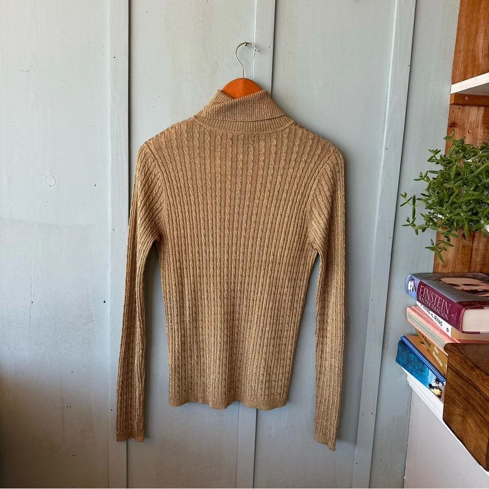 Ralph Lauren Gold Knit Sweater - Picture 3 of 6